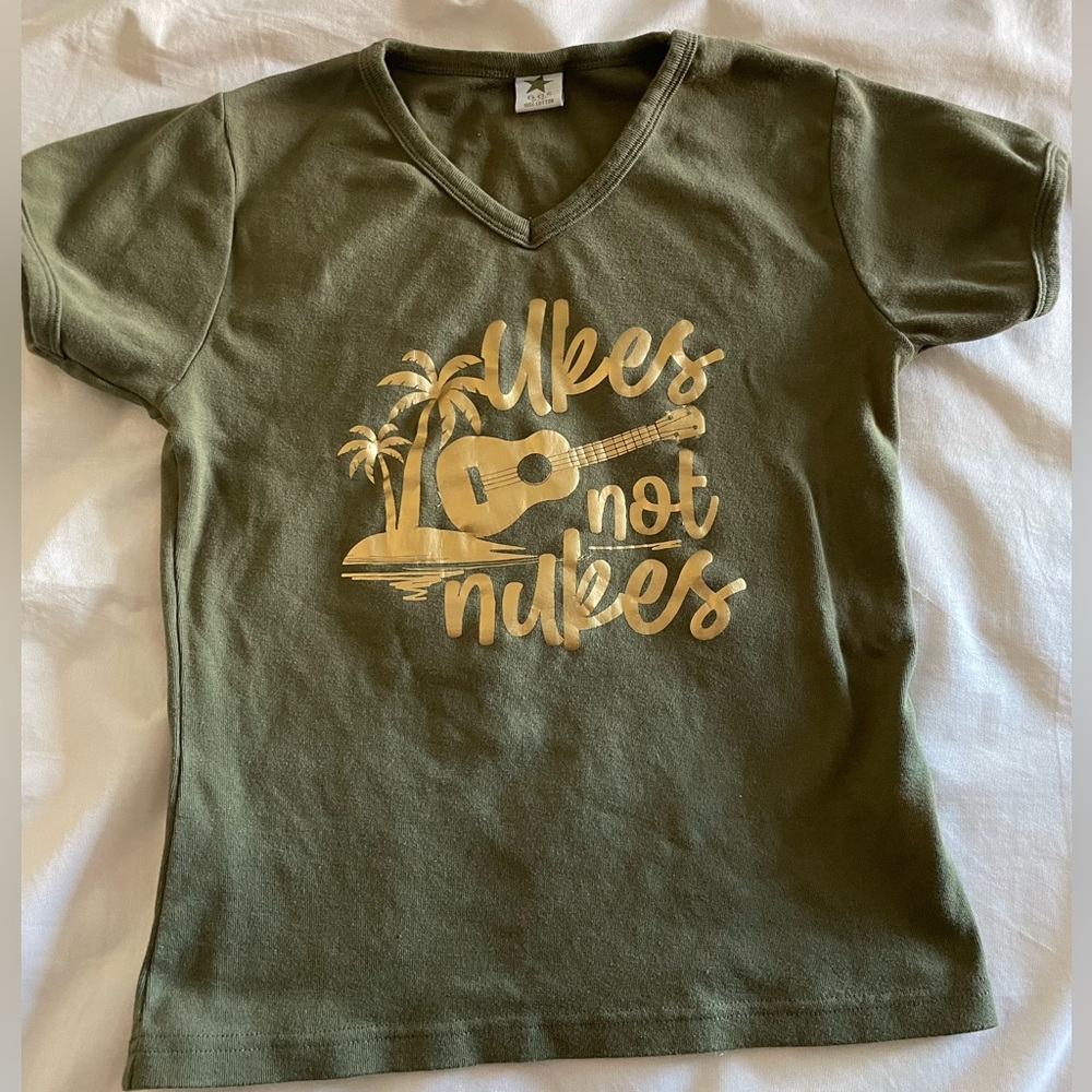 Ukes Not Nukes Graphic Tee